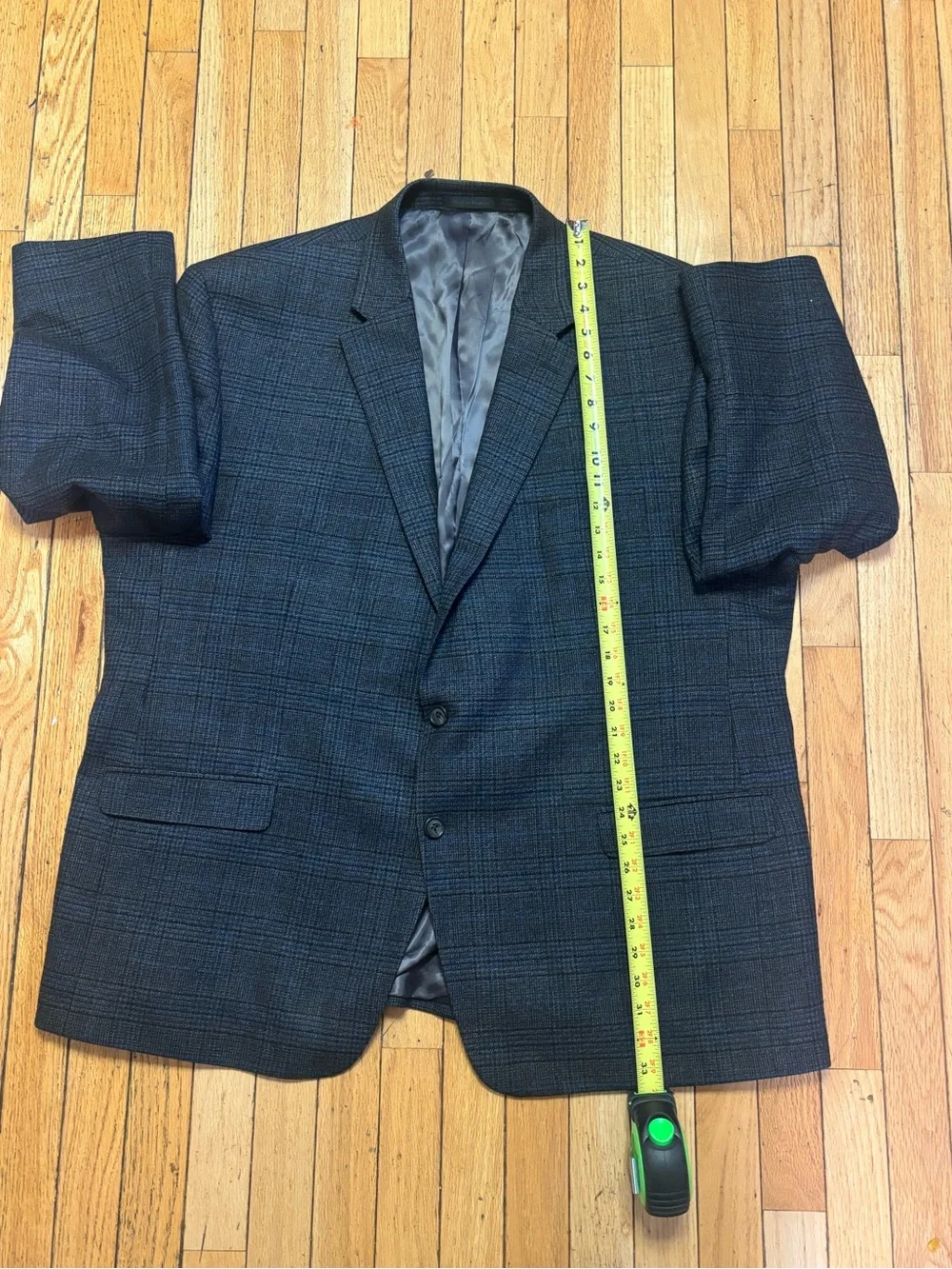 Lauren Ralph Lauren Men's Dark Gray CheckTwo-Button Wool Sport Coat 54R